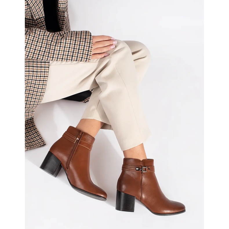 Stivaletti da donna in pelle marrone di Sergio Leone 2