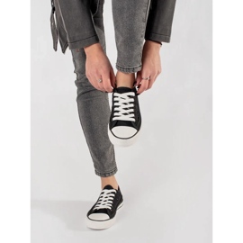 Sneaker legate open nere nero 2