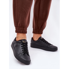 Big Star Sneaker femminili basse con eco in pelle grande stella nn274576 nero 2