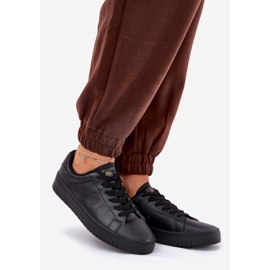 Big Star Sneaker femminili basse con eco in pelle grande stella nn274576 nero 1