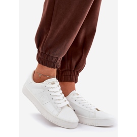 Big Star Sneaker femminili basse con eco in pelle grande stella nn274577 bianco 1