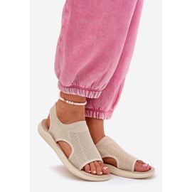 Sandali sportivi femminili beige 1
