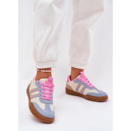 Sneaker femminili con Eco Suede Multicolor beige 2