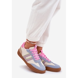Sneaker femminili con Eco Suede Multicolor beige 1