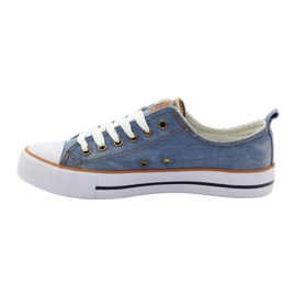 American Club Sneakers di jeans legate blu 2