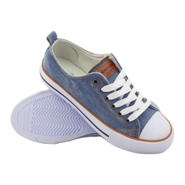 American Club Sneakers di jeans legate blu 3