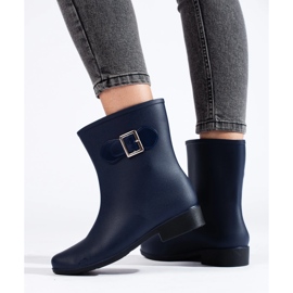 Stivali di gomma blu navy con fibbia 2
