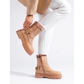 Eleganti borse a catena beige 2