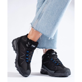 Scarpa da trekking sportiva da donna con tomaia alta DK nera nero 2