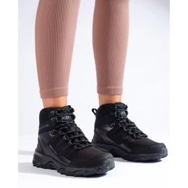 Comode scarpe da trekking da donna con tomaia alta DK nera nero 2