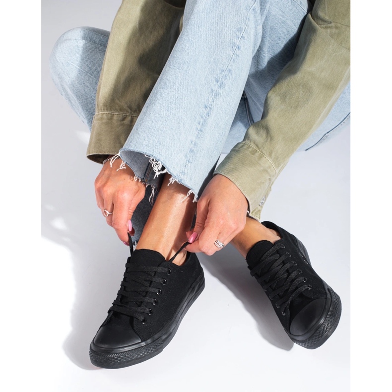 Shelovet sneakers basse classiche nere nero 1