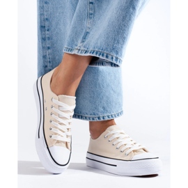 Sneakers Shelovet beige da donna 2