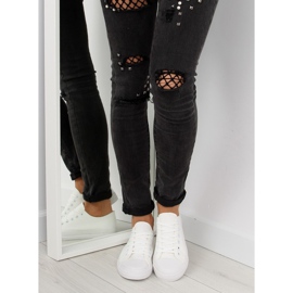 Sneakers da donna bianche monocolore bianca 2