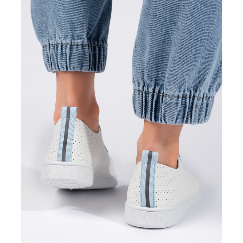 Sneakers da donna bianche traforate bianca 2