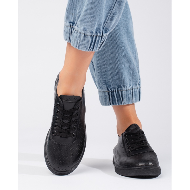 Seastar Scarpe stringate nere da donna nero 2