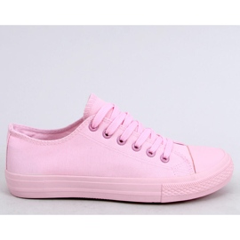 Sneakers donna monocolore rosa rosa 2