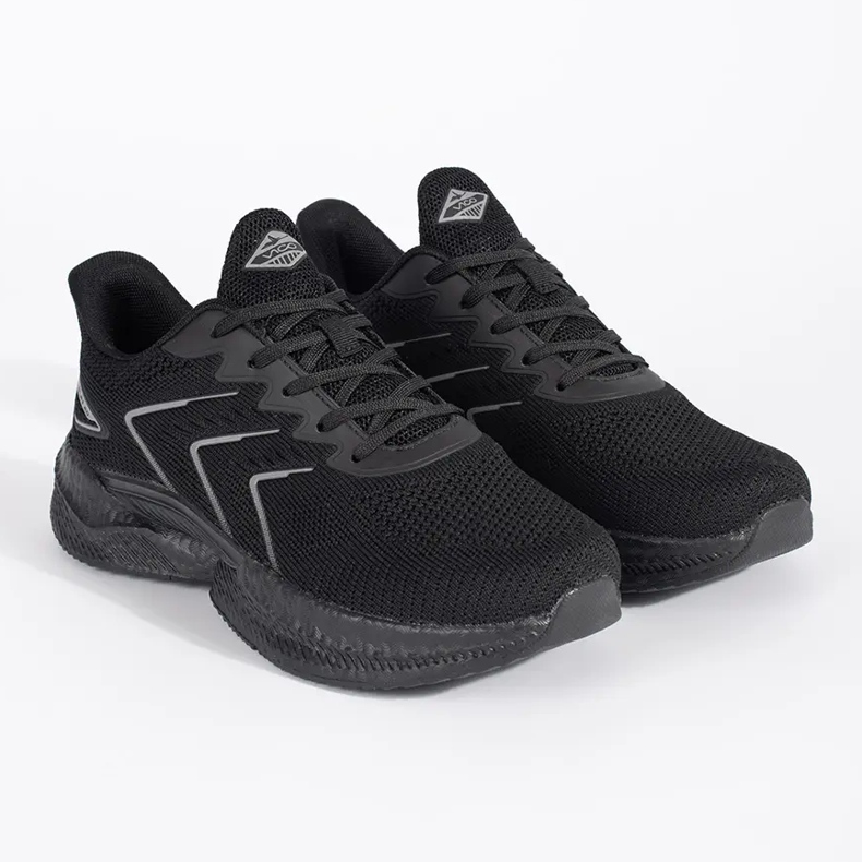 Vico Scarpe sportive stringate nere leggere nero 1