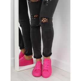 Sneakers da donna fucsia fuxia monocolore rosa 2