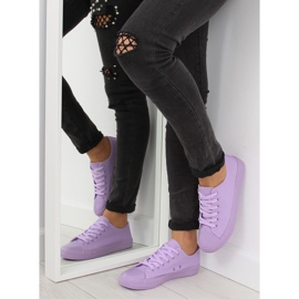 Sneakers viola da donna viola monocolore 1