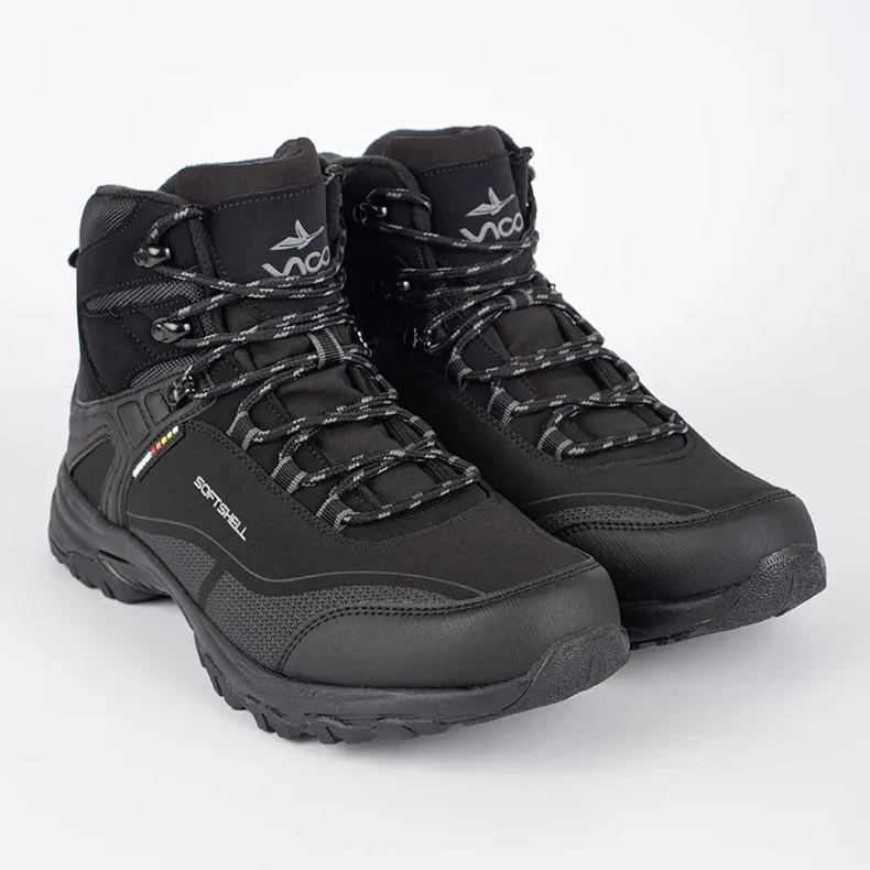 Vico Scarpe da trekking alte da uomo nere nero 1