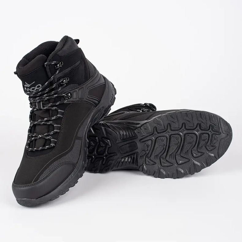 Vico Scarpe da trekking alte da uomo nere nero 2