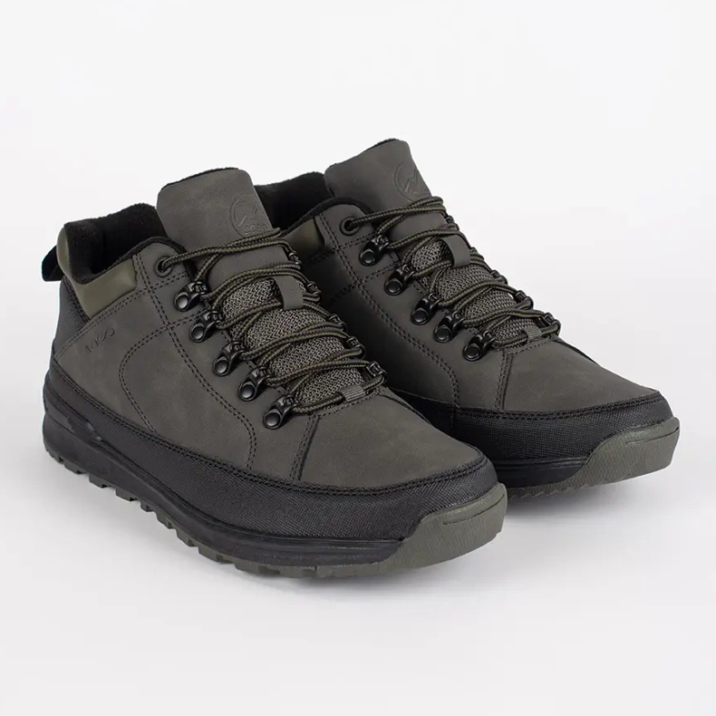 Vico Scarpe da trekking da uomo stringate verdi verde 1