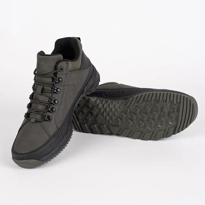 Vico Scarpe da trekking da uomo stringate verdi verde 2