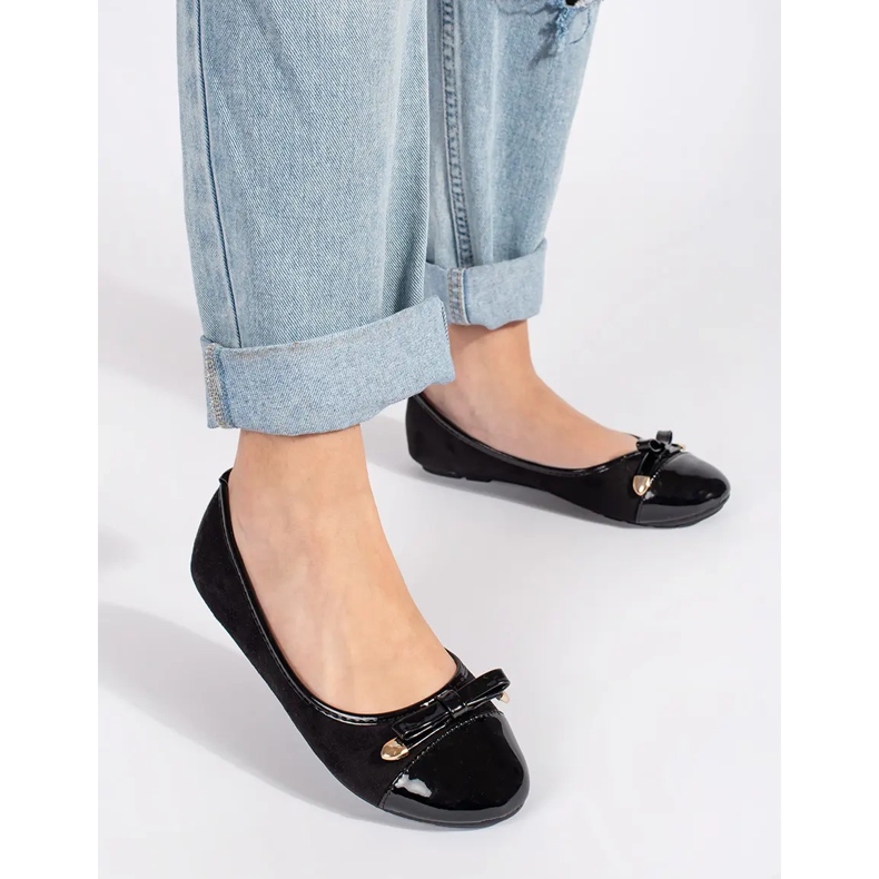 Ballerine piatte nere nero 1