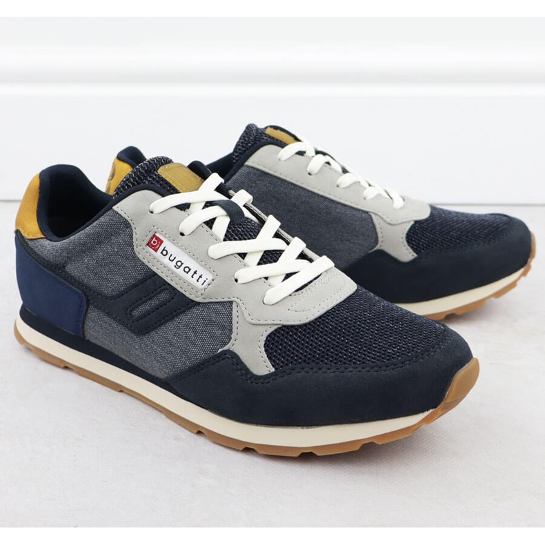 Scarpe sportive maschili blu navy bugatti rr153135 1