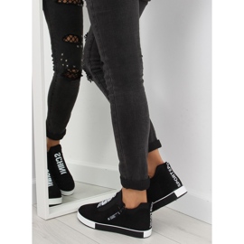Sneakers nere con zeppa NB168 nere nero 1
