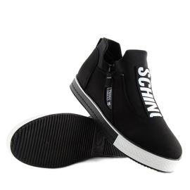 Sneakers nere con zeppa NB168 nere nero 2