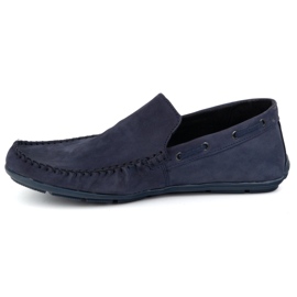 Olivier Mococcas in pelle maschile 700knt romanzo nubuuk blu 1