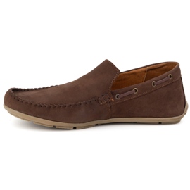 Olivier Mocassini in pelle maschile 700KNT NOBUK marrone 1