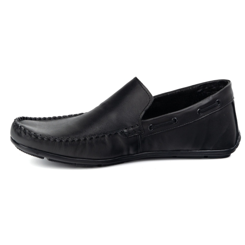 Olivier Mocassini in pelle maschile 700knt nero 1