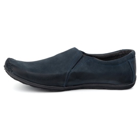 Olivier Scarpe da uomo moca blu 1