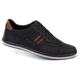 Polbut Scarpe casual da uomo 1801 nabuk nero / cammello 6