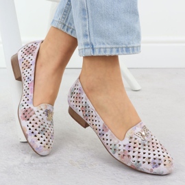 Scarpe da donna con i fiori con i fiori M. Daszyński SA222-3 multicolore 1