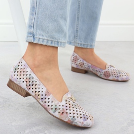 Scarpe da donna con i fiori con i fiori M. Daszyński SA222-3 multicolore 2