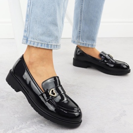 S.Barski MocaSins Shoes Women's Lackred Black S. Barski Hy51-379 nero 2