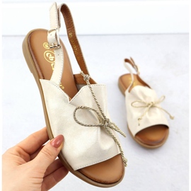 Cambell Sandali in pelle da donna camell sz00657 d'oro 1