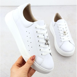 Cambell Scarpe in pelle da donna con białe camell sz00635 orsacchiotto bianco 1