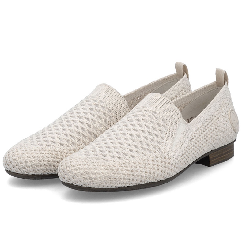 Scarpe tessili da donna Openwork Beige Rieker 51969-90 1