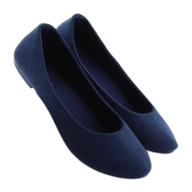 Ballerine da donna morbide blu navy 1