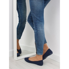 Ballerine da donna morbide blu navy 2