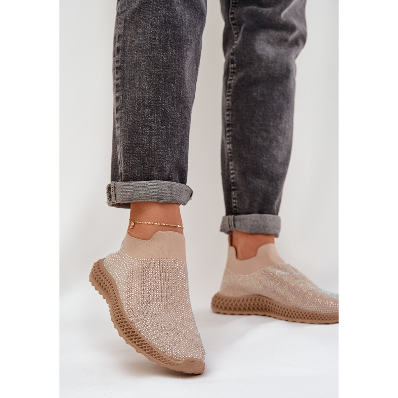 S.Barski Scarpe sportive da donna slocate con TW121 beige 2