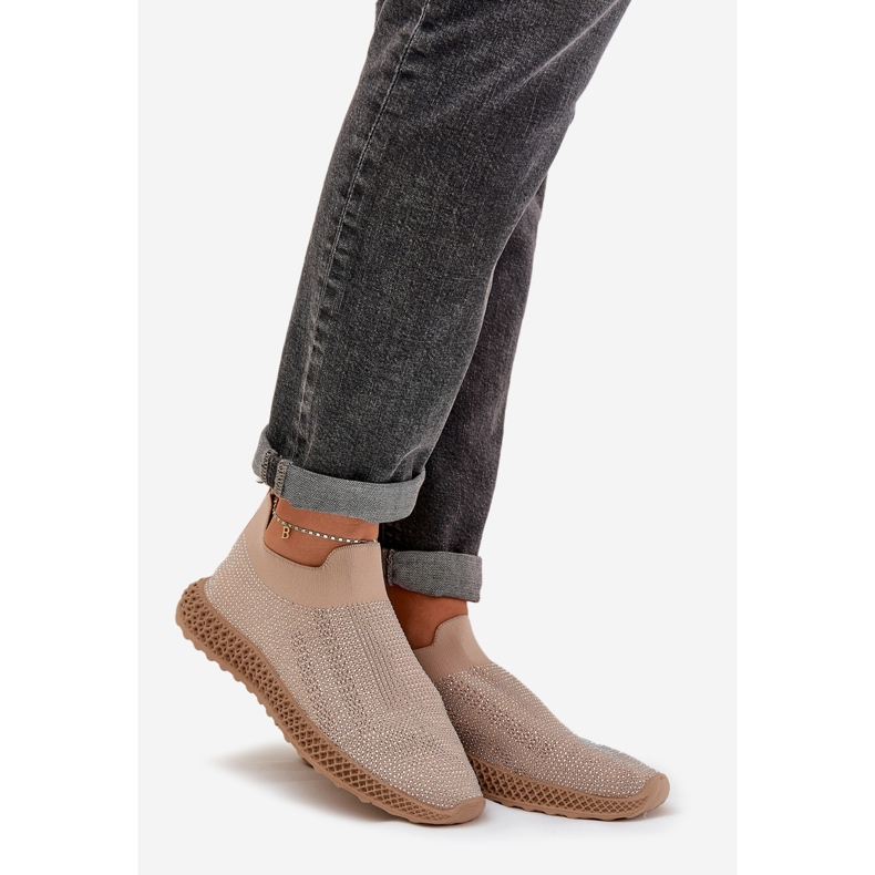 S.Barski Scarpe sportive da donna slocate con TW121 beige 1