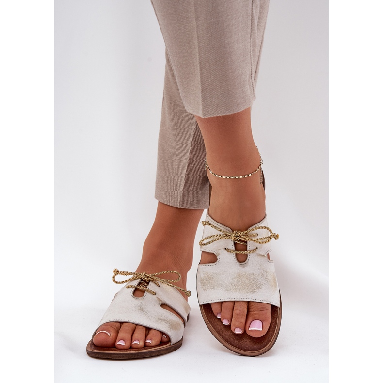 Flip Flip Flip Flip da donna Zazoo 3022 Golden Wiped d'oro 2