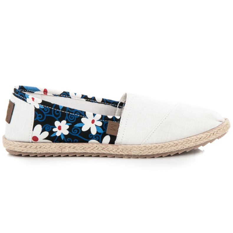 Mckeylor Espadrillas con fiori bianca 2