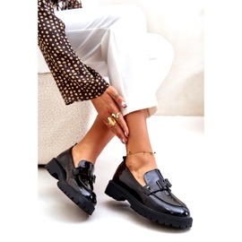Vinceza 62187 Moccasine laccate nero 3