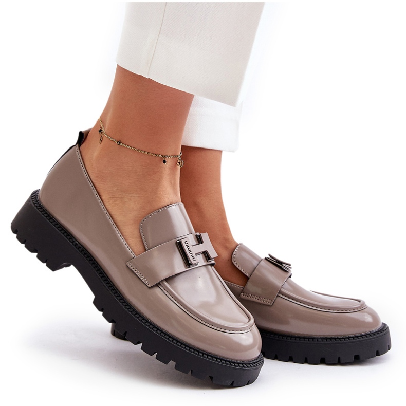 Vinceza Varnished Women's Mareafer 62187 beige-grigio 5